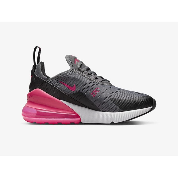 Nike Air Max 270 Hyper Pink Smoke Grey Black Sz 6.5y Wmn’s 8 943345-031 - Picture 3 of 8